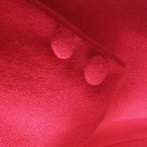 ♥️Jeremy Scott Braemar | Vintage 80s 90s Women's Red Wool Blazer | Size 12 - Picture 5 of 11